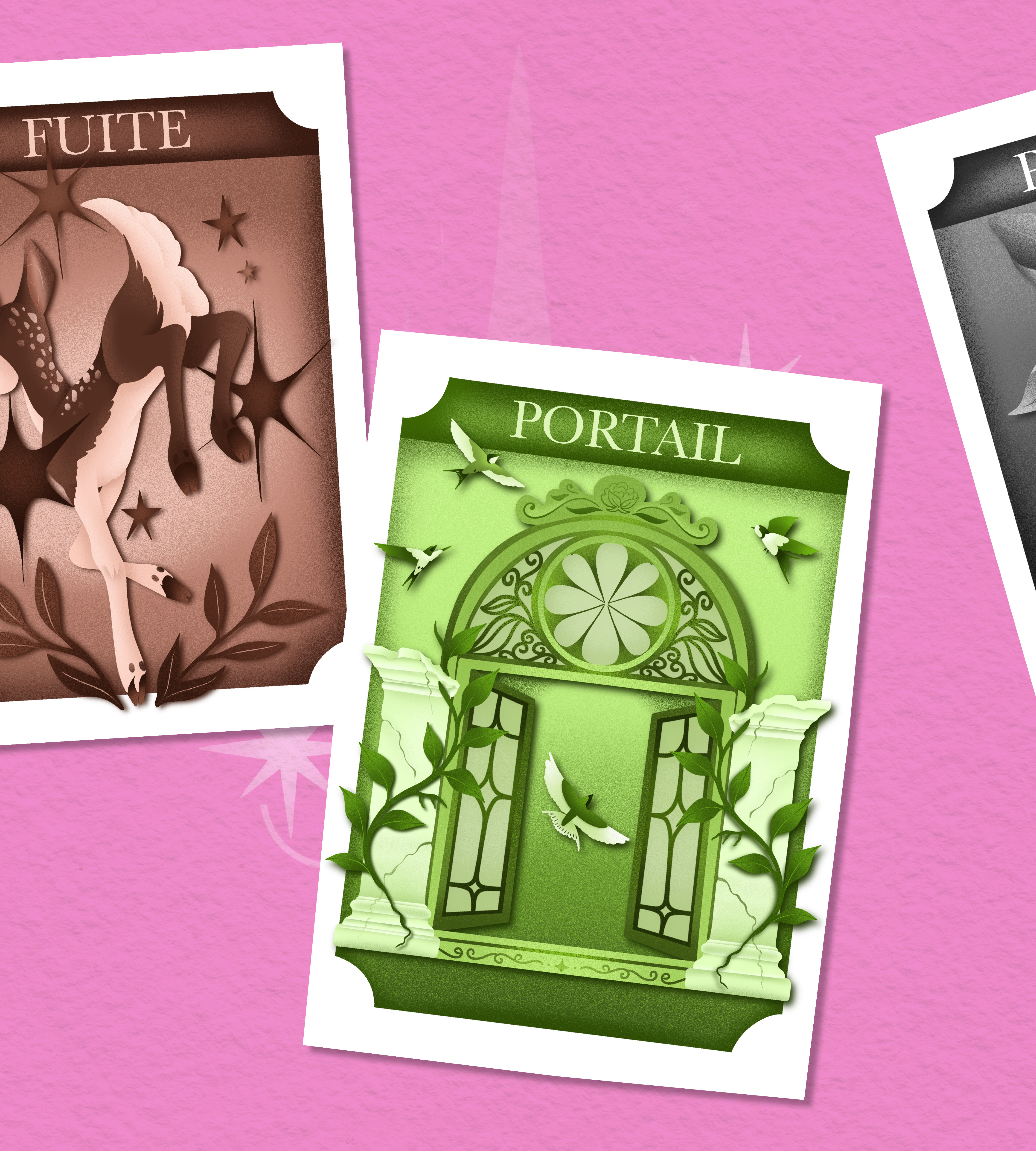 Tarot des Étoiles, visuel de carte