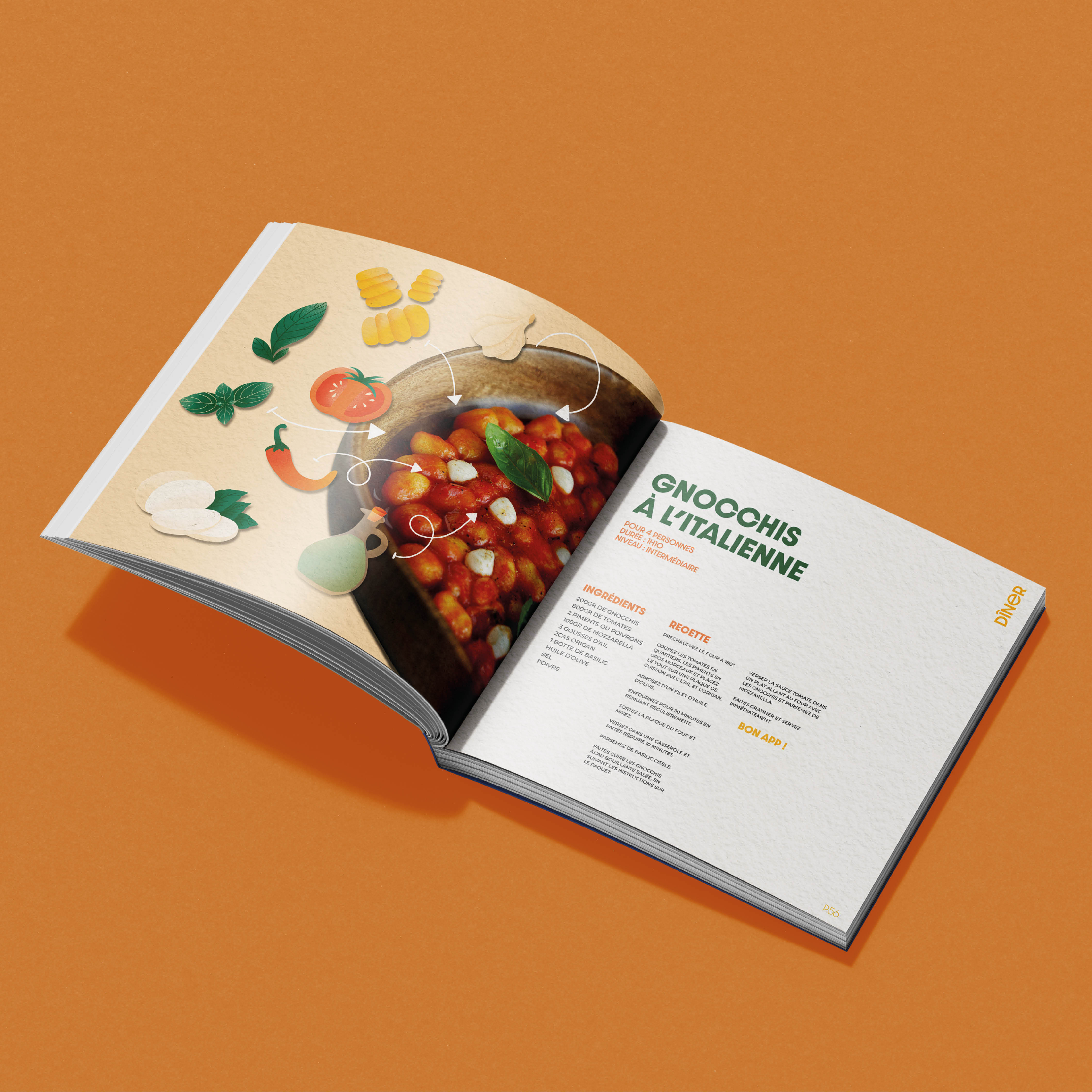 Cucinelsa, mise en page de recettes