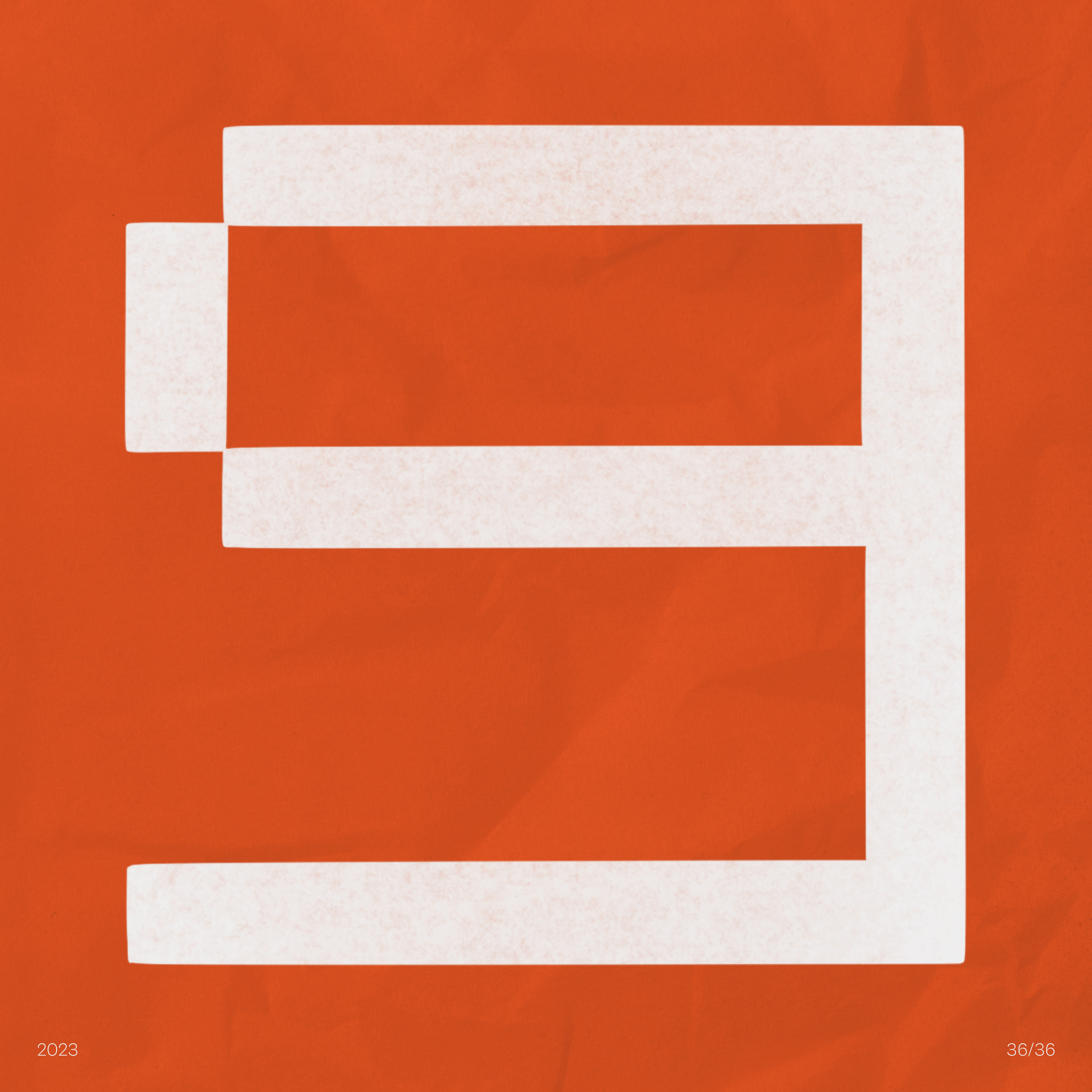 36 Days, lettres et chiffres typographiques