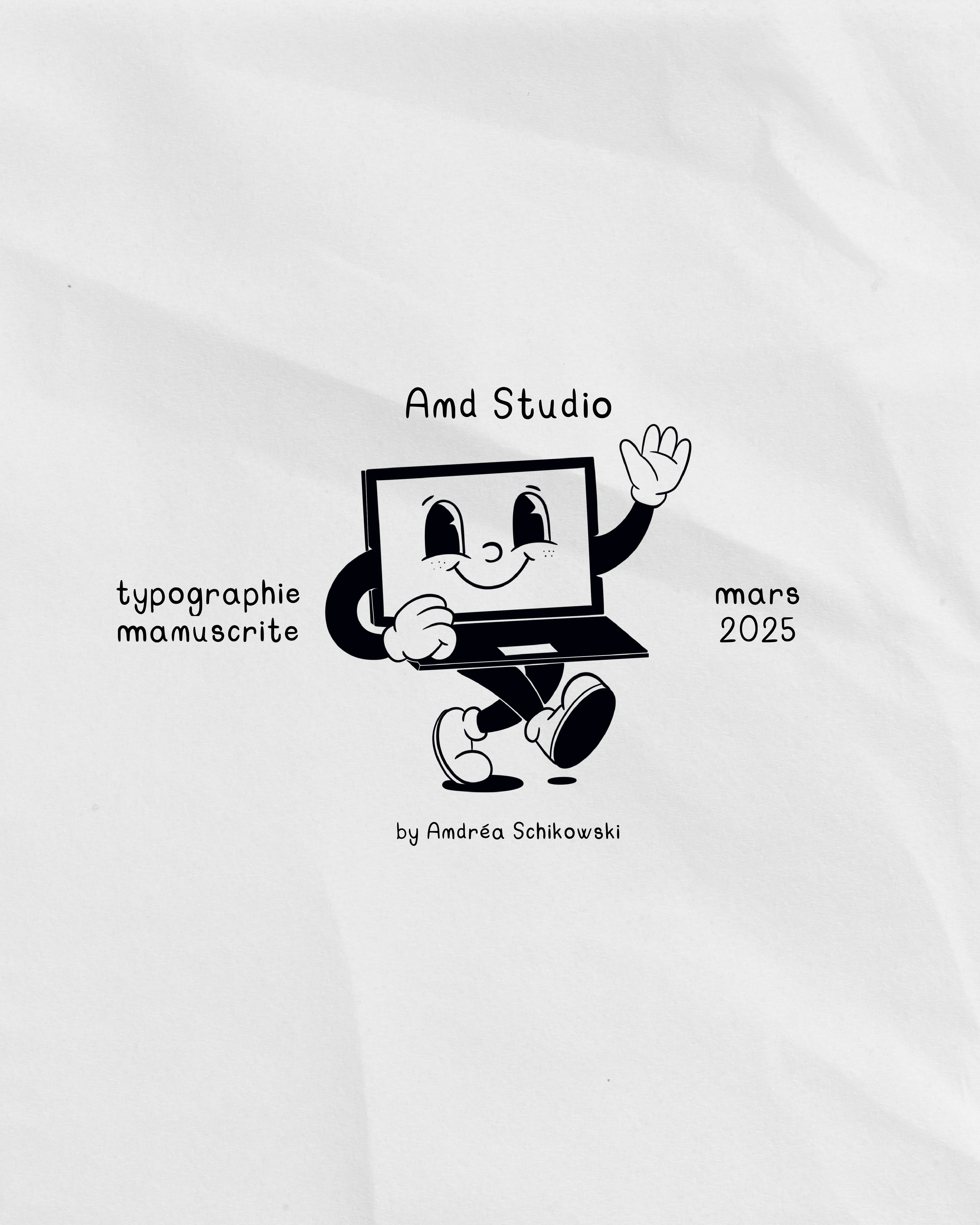 MANUEL, alphabet réalisé sur tablette